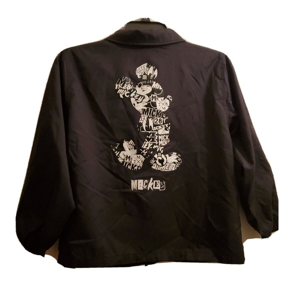 Disney Collection By Neff Mickey Mouse 1928 Black Windbreaker Jacket